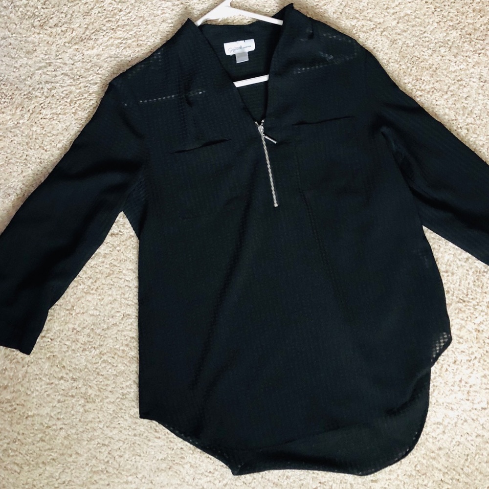 Jaclyn Smith Collection 3/4 Sleeve Blouse